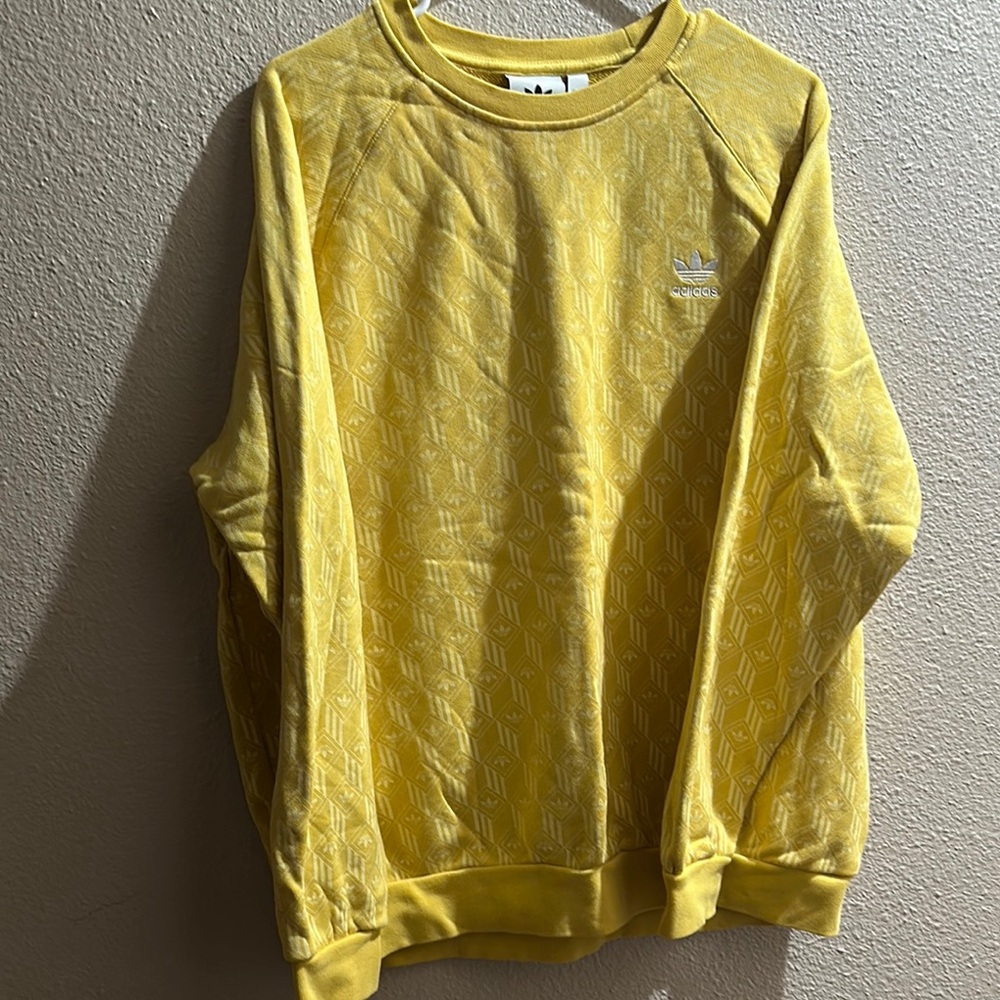 Adidas Yellow Men's Sweater